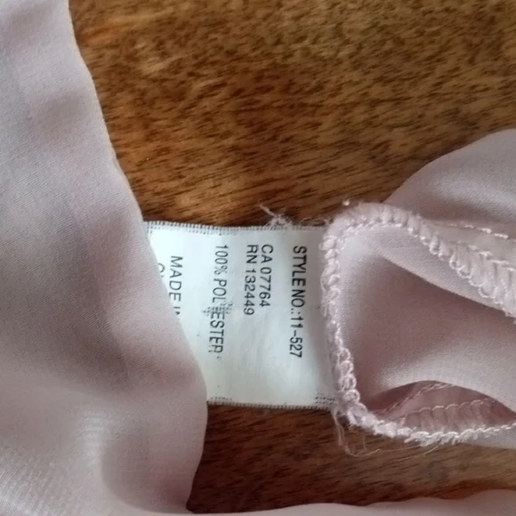 Chic Blush Ruffle Blouse - Picture 11 of 13